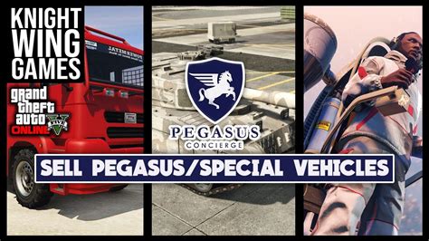 how to sell pegasus vehicles gta 5